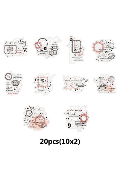 Choice 20 قطعة من ملصقات الكولاج الحلوة ذات الطابع العتيق من إيتووري لايف، من...