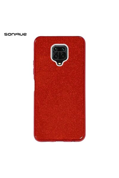 Sonique Θήκη Σιλικόνης Shiny Xiaomi Redmi Note 9S/9 Pro Κόκκινο