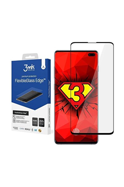 3MK Flexible Tempered Glass Edge Samsung Galaxy S10 Plus Μαύρο
