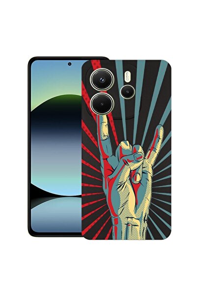 bestcase ¬Æ Husa pentru Xiaomi Redmi Note 14, Rock Festival, Slim Silicon 0.8...