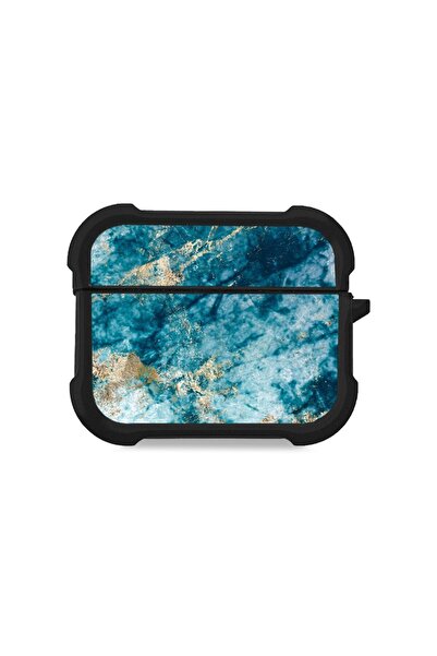 Sonique Θήκη Σιλικόνης Marble Series για AirPods Pro / Pro 2 Μπλε
