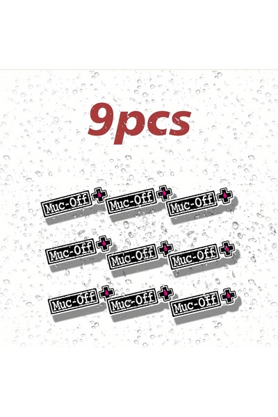 Choice 9PCS 9 Pieces/Sheet MUC-OFF Waterproof Bicycle Sticker - Durable PVC m...