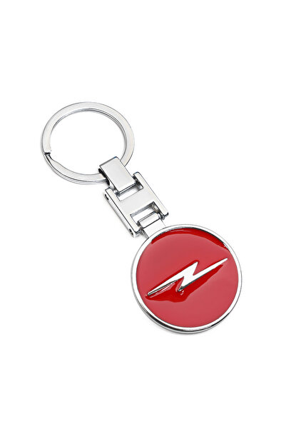 Choice Red 1Pcs Car Emblem Keychain Metal Key Ring Accessories For Opel Astra...