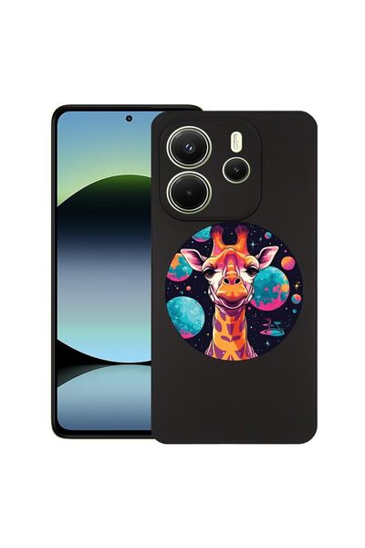 bestcase Калъф за Xiaomi Redmi Note 14, Дрийм Колорс Жираф, Тънък силиконов 0...