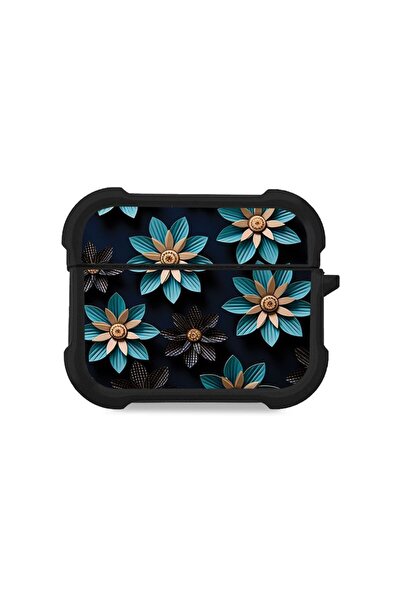 Sonique Θήκη Σιλικόνης 3D Flower Series για AirPods Pro 3 Γαλάζιο