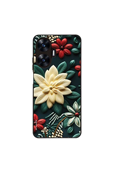 Sonique Θήκη 3D Flower Series για Realme C55 Πράσινο