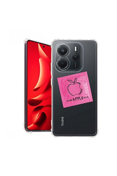bestcase Husă pentru Xiaomi Redmi Note 14 5G, Antișoc 1.5MM, Roz cu design Ap...