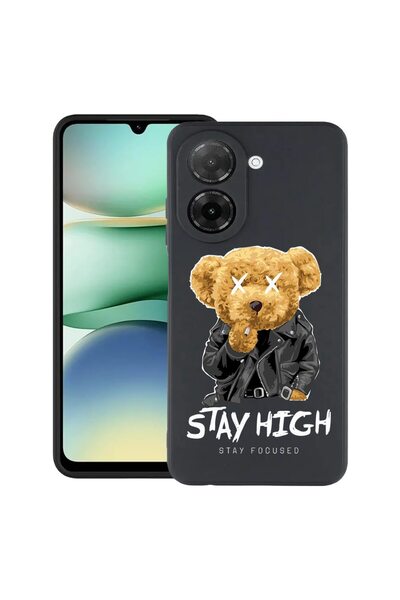 bestcase Θήκη Σιλικόνης Λεπτή για Xiaomi Redmi A5, Stay High Teddy Bear, 2030...