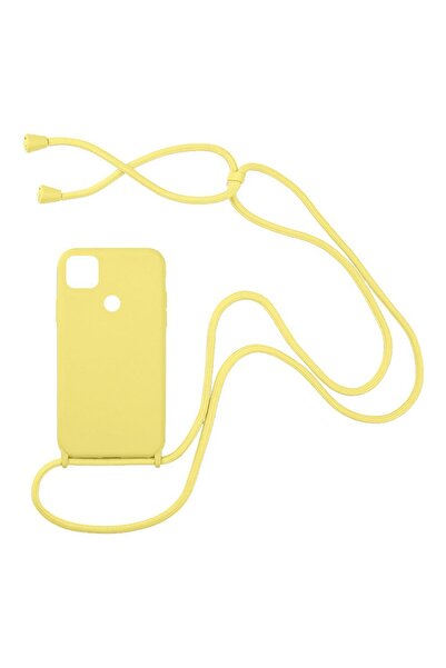 Sonique Θήκη Σιλικόνης με Κορδόνι CarryHang Xiaomi Redmi 9C Κίτρινο
