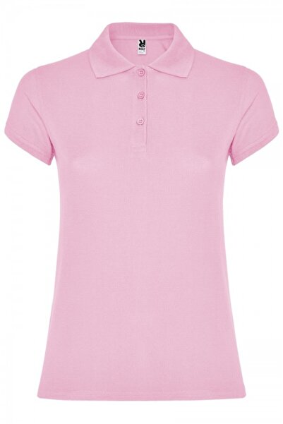 ROLY Women's polo shirt, 100% cotton, Star, light pink