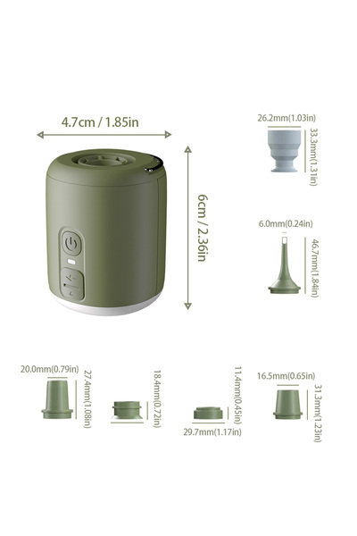 Choice Green WESTTUNE Outdoor Portable Air Pump Camping Electric MINI Inflata...