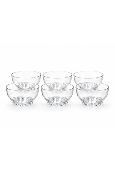 glass4you Vira Glass Bowl Set of 6 Small Size Presentation and Snack Bowls