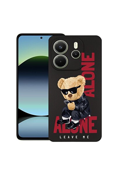 bestcase Калъф за Xiaomi Redmi Note 14, Мече  "Оставете ме на мира ", Тънък с...