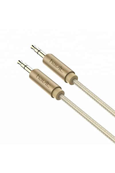 Havit Καλώδιο 'Ηχου AUX CB66 3,5mm σε 3,5mm 1m Χρυσό