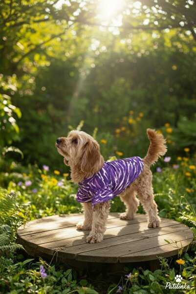 PATİLİNKA Cat-Dog 100% Cotton Viscose Summer Shirt - Undershirt - Dress - Clo...