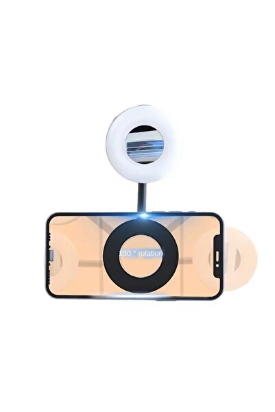 MO DOU MagSafe Mini Selfie Lambası Aynalı LED Telefon Işığı – Manyetik Şarjlı...