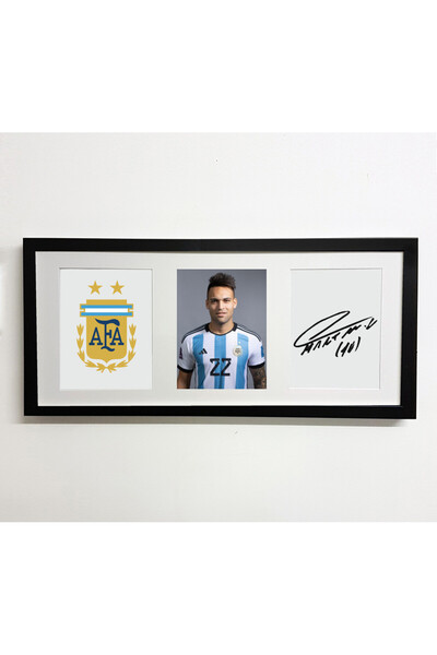 Boomah Accessories Lautaro Martínez Argentina FIFA World Cup Autographed Post...