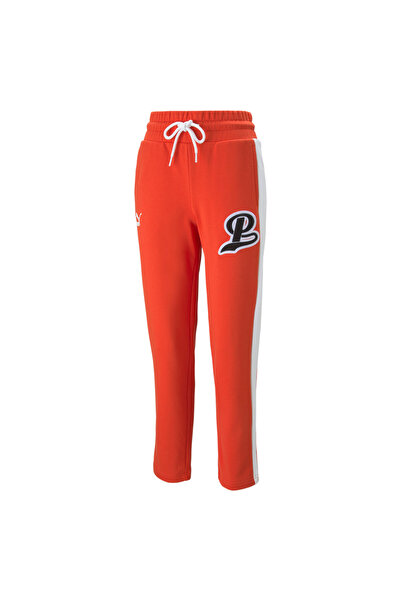 Puma Women Team French Terry Sweatpants - Red