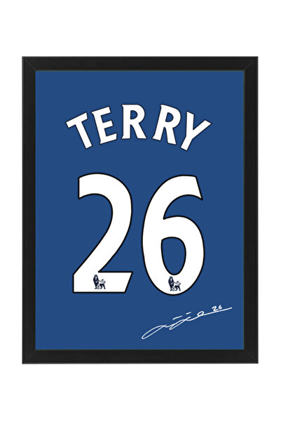 Boomah Accessories John Terry Chelsea Autographed Jersey Poster with Frame 30...