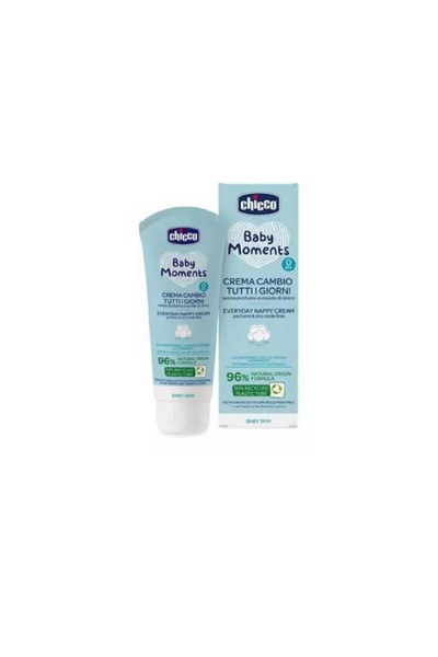 Chicco Crema de protectie impotriva iritatiilor de scutec Baby Moments, + 0 l...