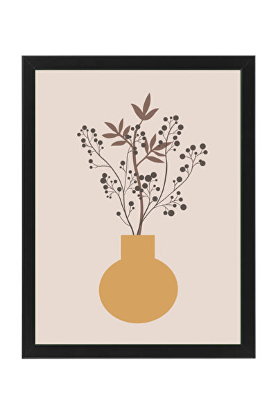 Boomah Accessories Botanical Floral Vase, Mid Century Modern Art Boho Décor P...