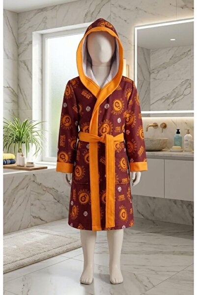 Taç New Season Licensed Galatasaray Children's Hooded Bathrobe