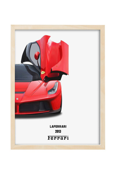 Boomah Accessories Ferrari Hypebeast Luxury Car Poster with Frame 30x40cm Gif...