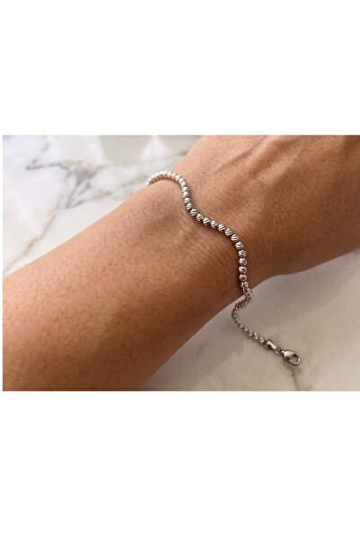 Allurist Jewerly Dorika minimal silver renk bileklik
