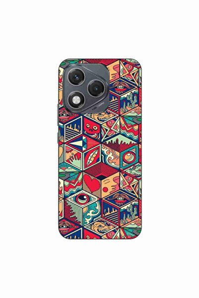 OEM Husa compatibila cu Honor 400 Lite Silicon Gel Tpu Model Pop Art Geometric