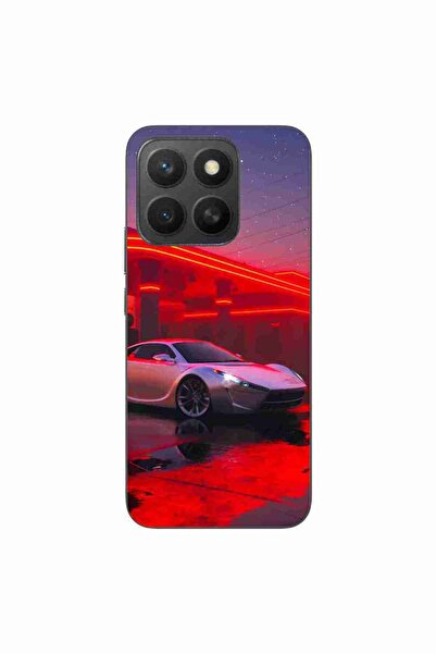 OEM Case compatible with Honor X8c Silicon Gel Tpu Model Future Car