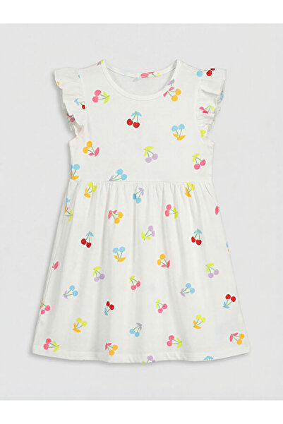 LC Waikiki RMZ GİYİM FARKİLYA Rochie din bumbac pieptănat pentru fete, brodat...