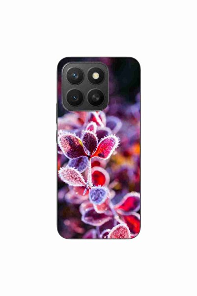 OEM Husa compatibila cu Honor X8c Silicon Gel Tpu Model Flori Inghetate