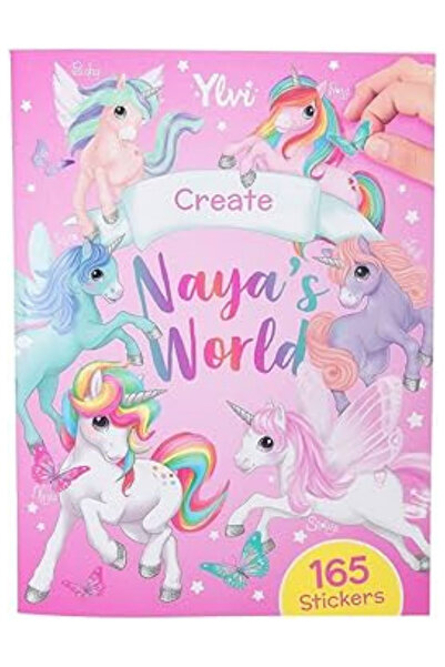 TOYFEST Unicorn Çıkartmalı Aktivite Kitabı 165 Çıkartmalı Kız Çocuk Eğlence K...
