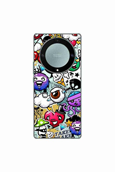 OEM Husa compatibila cu Honor Magic 5 Lite Silicon Gel Tpu Model Pop Art Graf...
