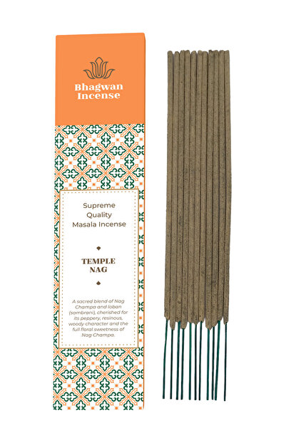 Bhagwan Incense Temple NAG - bețișoare de tămâie artizanale premium, tip masa...