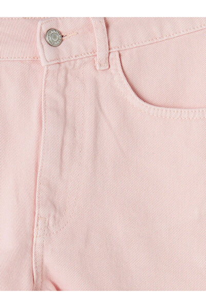 LC Waikiki Pembe Regular Fit Kadın Jean Şort