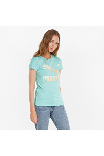 Puma Women Classics Logo's Tee - Blue