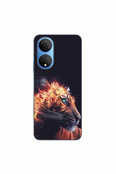 OEM Husa compatibila cu Honor X7 Silicon Gel Tpu Model Flameborn Tiger