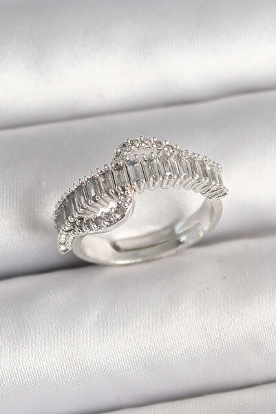 Generic Brand Brass Silver Color Waterway Zircon Stone Adjustable Model Women...