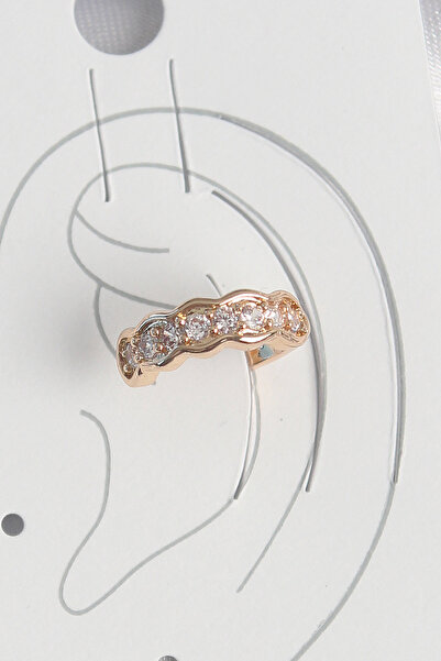 northcity n Brass Gold Zircon Stone Women's Cartilage Earrings - Everyday Ele...