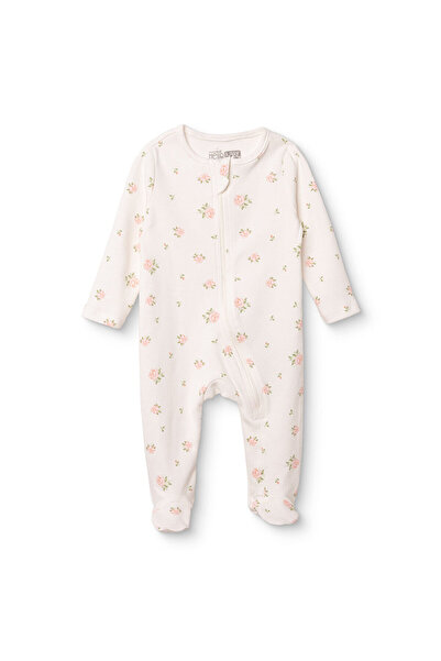 ebebek Hello Baby HelloBaby Kız Bebek Tulum Çiçek Baskılı Fermuarlı Bisiklet ...