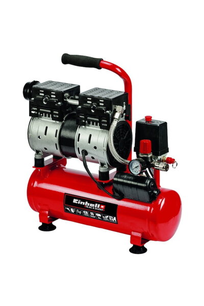 Einhell Compresor fără ulei TE-AC 6 Silent, 550 W, 8 bar, rezervor de 6 l, de...