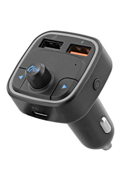 TNB Modulator FM FMCT08, Bluetooth 5.0, 2 porturi USB, Negru