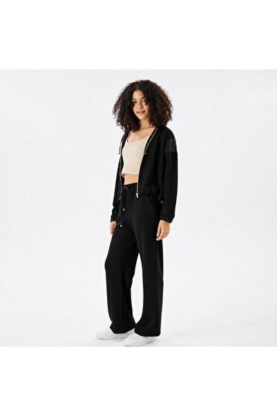 Mİ TİA ATELİER Modal Fabric Hooded Top and Bottom Tracksuit Set Ah-Y72062Mta