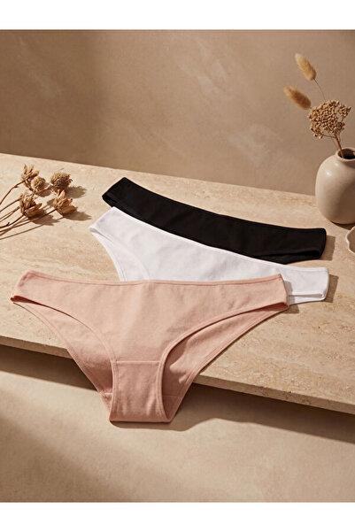 LC Waikiki Shining Choices by Shining Store Plain Brazilian Panties 3-Piece