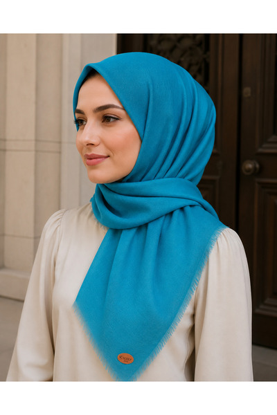 Butik Sade Düz Renk Yüzde 80 Pamuk Eşarp Yazma