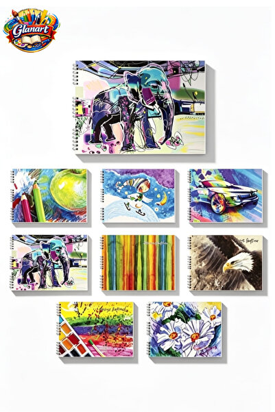 Glanart 25x35 cm 60 yaprak resim defteri spiralli 1 adet