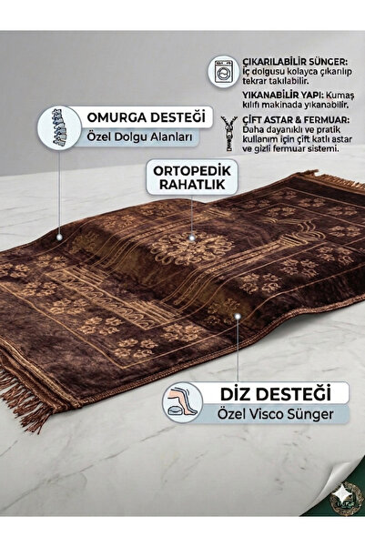 Huzur Burada Diz Destekli Ortopedik Seccade