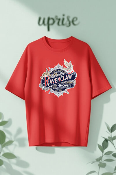 Vordevia Tricou supradimensionat din bumbac cu imprimeu Ravenclaw Building