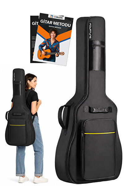 Fourtune Atlas Elektro Gitar Kılıfı Kalın Taşıma Çantası (Eğitim Metodu Hediye)